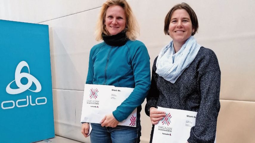 Karin Thalmann (links) und Pia Buser haben alle bisherigen Frauenläufe absolviert. Foto: Denise Muchenberger