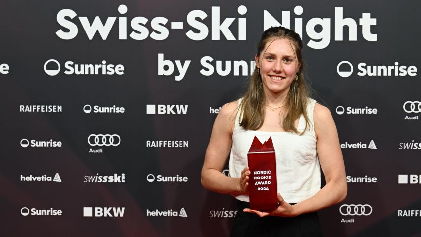 Marina Kälin, Nordic Rookie des Jahres 2023/24 von SwissSki. Foto: SwissSki