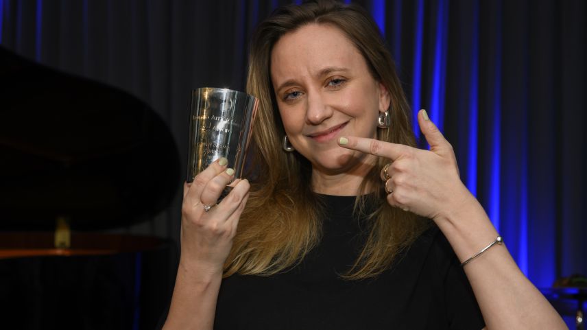 Anna Känzig mit dem Franco Ambrosetti-Award 2024.