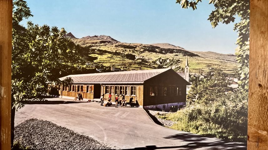 Das Ferienheim in Scuol um vor über 50 Jahren. Foto: Fadrina Hofmann