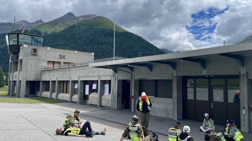 Die Ausbildner haben Pause. Foto: Fadrina Hofmann