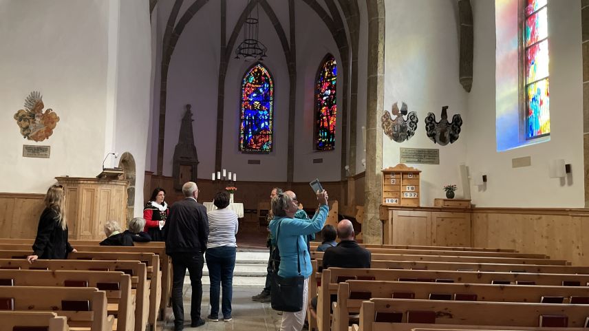 Die Kirchenfenster sind faszinierend.  Foto: Fadrina Hofmann