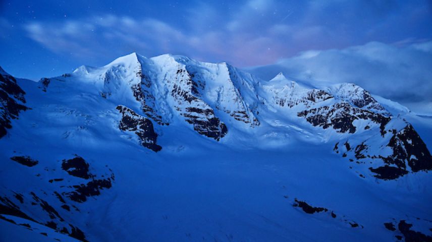 Die blaue Stunde... Foto: Glaciers.Today/Jürg Kaufmann