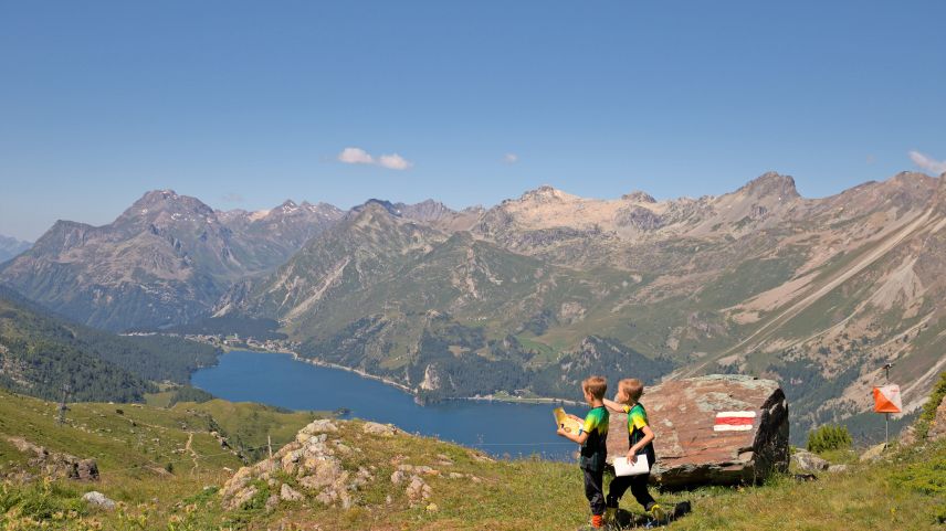 Auch die Kleinsten hatten Freude am Orientierungslauf auf Furtschellas. Foto: z. Vfg