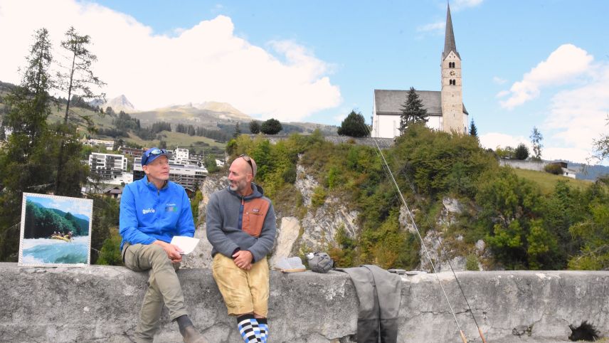 George Hein ist Geschäftsführer von Engadin Adventure und Cla Mosca Präsident der Muos-chers. Foto: Fadrina Hofmann