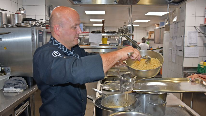 Claudio Zanolari liebt Herausforderungen, aber auch einfache Spaghettigerichte brauchen Hingabe.