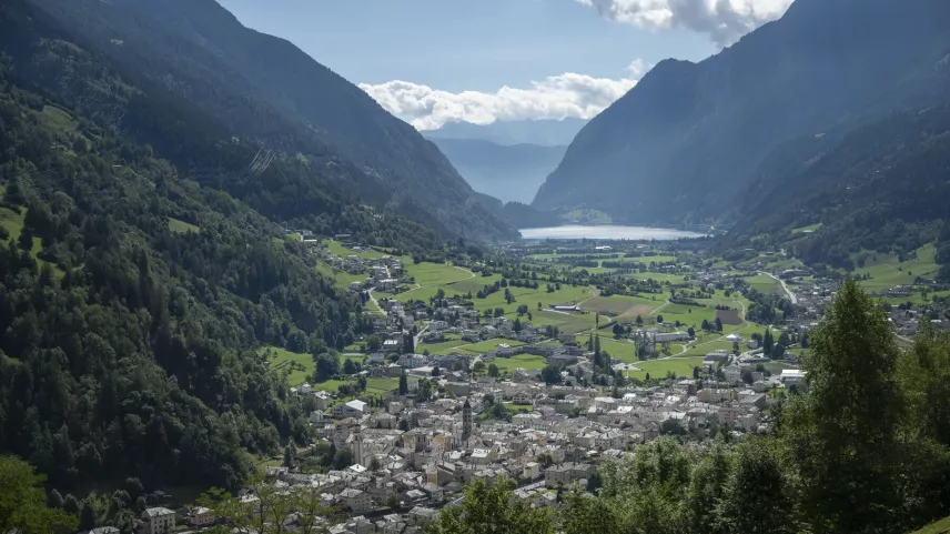 Poschiavo erhält den Wakkerpreis 2025. Foto: Keystone/sda