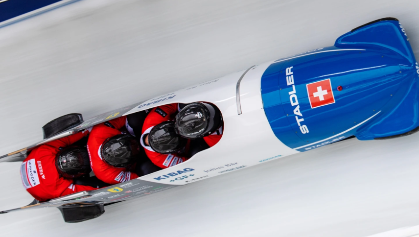 Das Bobteam Follador klassierte sich auch in St.Moritz unter den besten. Foto: Bob Team Follador