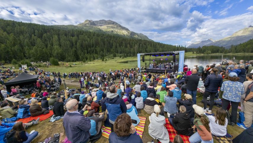 Morgenkonzert am Stazersee mit To Athena. Foto: fotoswiss.com/Giancarlo Cattaneo