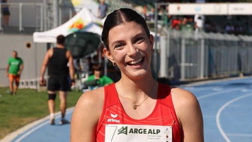 Mara Kern überzeugte mit Siegen über 100 Meter und in der 4×100-Meter-Staffel. Foto: Giuseppe Facchini/FIDAL Trentino