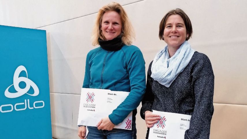 Karin Thalmann (links) und Pia Buser haben alle bisherigen Frauenläufe absolviert. Foto: Denise Muchenberger