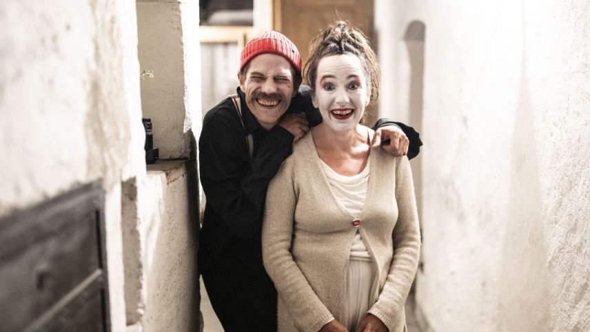Das Clown-Duo Aniko.  Foto: Mayk Wendt