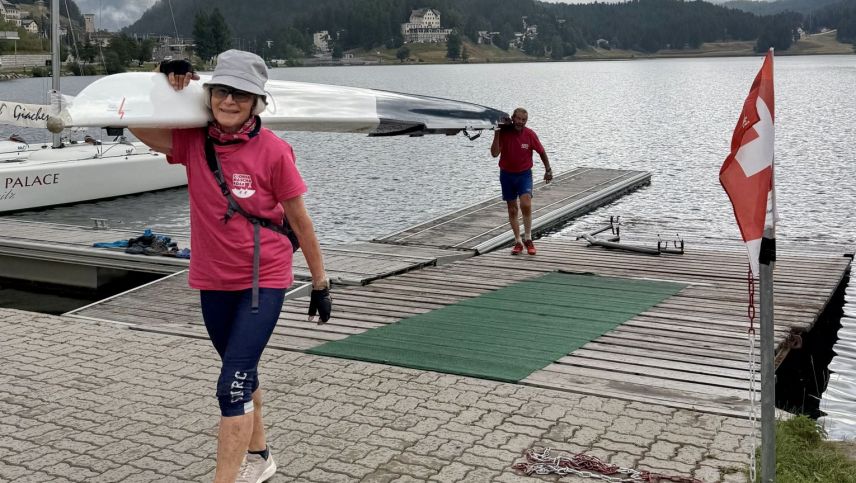 Maria Steiner Fahrni und Fritz Fahrni haben ihr Ziel erreicht. Foto: Fadrina Hofmann