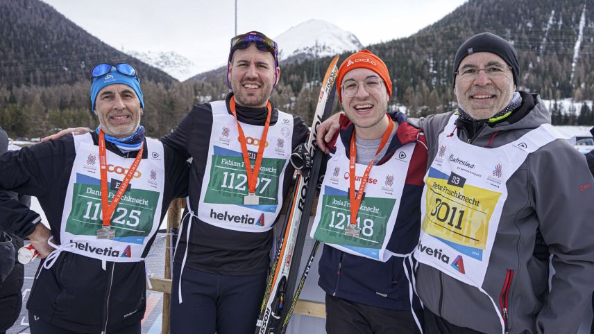 Daniel, Fabian, Josia und Peter Frischknecht. Foto: Denise Kley