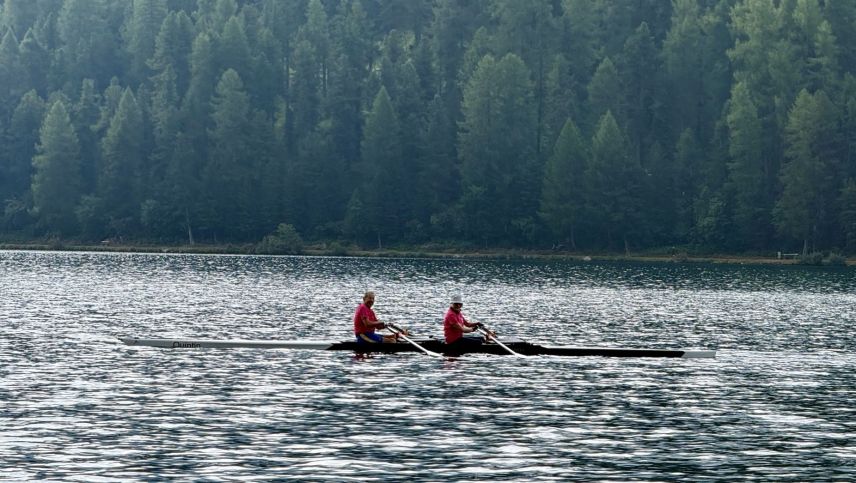 Fritz und Maria Steiner Fahrni haben drei Runden um den See gemacht. Foto: Fadrina Hofmann