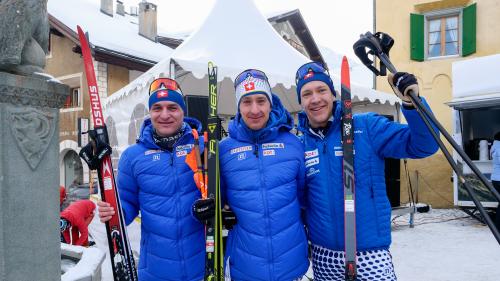 V. l.: Nico Walther, Marino Capelli und Gian Flurin Pfäffli. Foto: Jon Duschletta