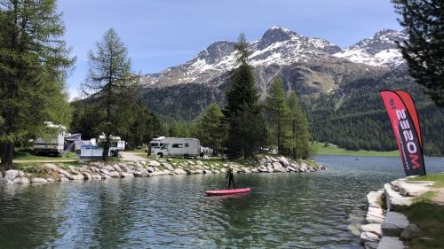 Die Campingplätze im Engadin sind landschaftlich attraktiv. Foto: Fadrina Hofmann