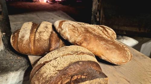 In Lavin gibt es zwei Mal pro Woche Brot aus dem traditionellen Backhäuschen. Foto: Arthur Thoma