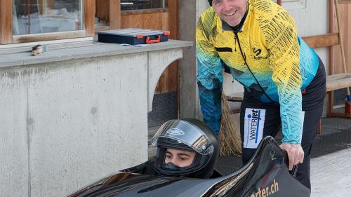 Einmal Bobsport, immer Bobsport: Olympiasieger Beat Hefti engagiert sich für den Bobnachwuchs. Foto: Reto Stifel