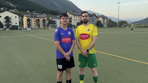 Das neue Co-Trainerteam des FC-Lusitanos de Samedan: Leonardo Rodrigues und Renato Fonseca. Foto: z. Vfg