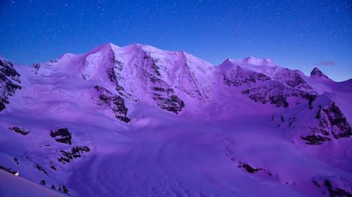 Der Piz Palü während der Sonnenstürme. Foto: Glaciers.Today/Jürg Kaufmann