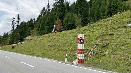 Vorbereitungsarbeiten für die Zufahrtsstrasse. Foto: Andrea Gutgsell