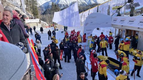 Der Olympia Bob Run St. Moritz Celerina ist einmal mehr Austragungsort internationaler Bobrennen. Bild: Andrea Gutgsell