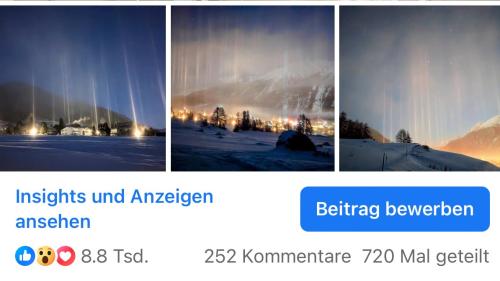 Sogar faszinierende Bilder werden in Kommentaren negativ kommentiert. Foto: Fadrina Hofmann