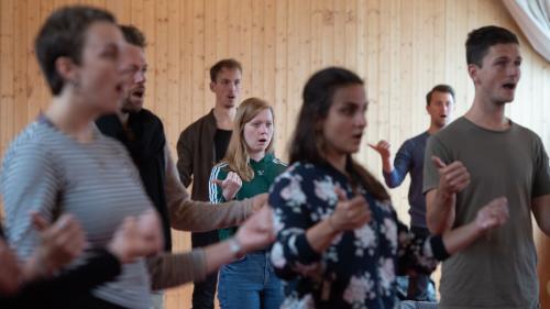 Eindrücke aus den Proben zum «Musical Campus 3303» Heuer weitet sich das Campusangebot in Richtung Oper aus. Foto: Benjamin Manser