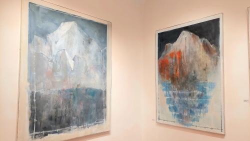 Bilder der Ausstellung «La montagna ammalata» von Cesare Lucchini. Foto: Barbara Esther Siegrist