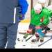 Insgesamt 120 Kinder zwischen acht und 16 Jahren haben am Hockeycamp des CdH Engiadina mit Cheftrainer Benny Wunderer in der Eishalle Gurlaina in Scuol teilgenommen (Foto: CdH Engiadina).